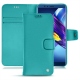 硬质真皮保护套 Huawei Honor View 10 - Bleu fluo