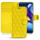 Lederschutzhülle Huawei Honor View 10 - Jaune fluo - Couture