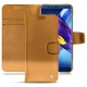 Huawei Honor View 10 leather case - Or Maïa ( Pantone 871C ) 