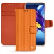 Huawei Honor View 10 leather case - Abaca arancio