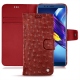 Funda de piel Huawei Honor View 10 - Autruche ciliegia