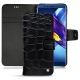 Huawei Honor View 10 leather case - Crocodile nero