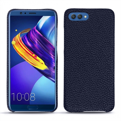 Protections cuir - coque, étui, housse - pour Huawei Honor View 10 par NoreveCobalt ( Pantone #2b253f ) 
