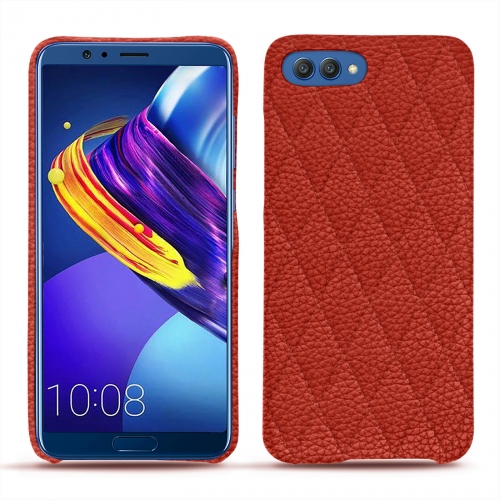 Huawei Honor View 10 leather casePapaye - Couture ( Pantone #b54317 ) 