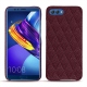 Funda de piel Huawei Honor View 10 - Lie de vin - Couture ( Pantone 5115C ) 