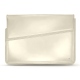 Leather sleeve for 17' laptop - Griffe 1 - Blanc (  Nappa - White ) 