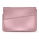 Funda de piel para ordenador portatil 17' - Griffe 1 - Rose ( Nappa - Pantone 2365C ) 