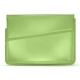 Capa em pele para computador portátil 17' - Griffe 1 - Vert olive ( Nappa - Pantone 578U ) 