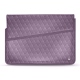 Funda de piel para ordenador portatil 17' - Griffe 1 - Lilas - Couture ( Nappa - Pantone 2645U ) 