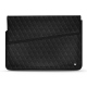 Capa em pele para computador portátil 17' - Griffe 1 - Ebène - Couture ( Sleek P C12 - Black ) 