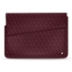 17 인치 휴대용 퍼스널 컴퓨터를위한 가죽 케이스 - Griffe 1 - Lie de vin - Couture ( Pantone 5115C ) 