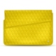 Funda de piel para ordenador portatil 17' - Griffe 1 - Jaune fluo - Couture