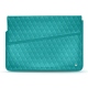 Custodia in pelle per computer portatile 17' - Griffe 1 - Bleu fluo - Couture