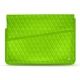 Housse cuir pour ordinateur portable 17' - Griffe 1 - Vert fluo - Couture