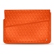 Capa em pele para computador portátil 17' - Griffe 1 - Orange fluo - Couture