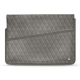 Funda de piel para ordenador portatil 17' - Griffe 1 - Acier vintage - Couture