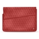 Funda de piel para ordenador portatil 17' - Griffe 1 - Cerise vintage - Couture