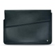 Leather sleeve for 17' laptop - Griffe 1 - Blu marino