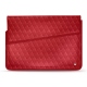 Capa em pele para computador portátil 17' - Griffe 1 - Rouge troupelenc - Couture