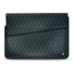 Funda de piel para ordenador portatil 17' - Griffe 1 - Blu marino - Couture