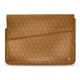 Funda de piel para ordenador portatil 17' - Griffe 1 - Castan esparciate - Couture