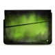 ノートPC、17インチ用レザーケース - Griffe 1 - Vert Patine