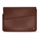 ノートPC、17インチ用レザーケース - Griffe 1 - Marron délicat