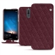 Custodia in pelle Huawei Mate 10 Lite - Lie de vin - Couture ( Pantone 5115C ) 