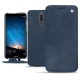 Custodia in pelle Huawei Mate 10 Lite - Jean vintage ( Roughtcut - Pantone 285U  ) 
