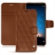 Housse cuir Huawei Mate 10 Lite - Marron - Couture ( Nappa - Pantone 1615C ) 