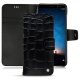 Housse cuir Huawei Mate 10 Lite - Crocodile nero