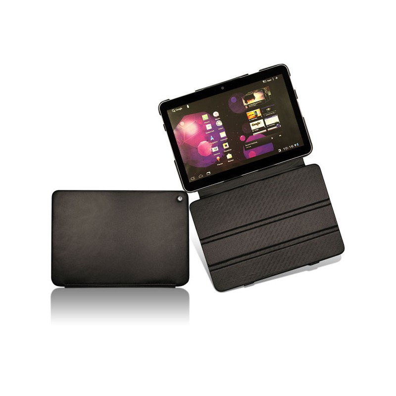 Capa em pele  Samsung GT-P7100 Galaxy Tab 10.1V  - Noir ( Nappa - Black ) 
