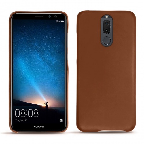 硬质真皮保护套 Huawei Mate 10 LiteMarron ( Nappa - Pantone #8B4720 ) 