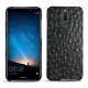 Coque cuir Huawei Mate 10 Lite - Autruche nero