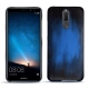 Huawei Mate 10 Lite leather cover - Bleu Patine