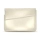 Leather sleeve for 15' laptop - Griffe 1 - Blanc (  Nappa - White ) 
