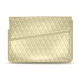 15 인치 휴대용 퍼스널 컴퓨터를위한 가죽 케이스 - Griffe 1 - Beige - Couture ( Nappa - Pantone 7502C ) 