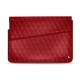 Custodia in pelle per computer portatile 15' - Griffe 1 - Rouge - Couture ( Nappa - Pantone 199C ) 
