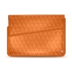 Notebook-Lederschutzhülle 15' - Griffe 1 - Orange - Couture ( Nappa - Pantone 1495U ) 