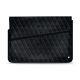 Leather sleeve for 15' laptop - Griffe 1 - Dark vintage - Couture