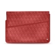15 인치 휴대용 퍼스널 컴퓨터를위한 가죽 케이스 - Griffe 1 - Cerise vintage - Couture