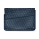Leather sleeve for 15' laptop - Griffe 1 - Jean vintage - Couture