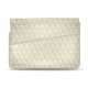 Capa em pele para computador portátil 15' - Griffe 1 - Blanc escumo - Couture