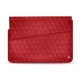 Capa em pele para computador portátil 15' - Griffe 1 - Rouge troupelenc - Couture