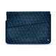 15 인치 휴대용 퍼스널 컴퓨터를위한 가죽 케이스 - Griffe 1 - Blu mediterran - Couture