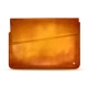 Leather sleeve for 15' laptop - Griffe 1 - Orange Patine