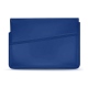 Leather sleeve for 15' laptop - Griffe 1 - Bleu Océan PU