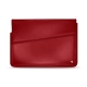 13 인치 휴대용 퍼스널 컴퓨터를위한 가죽 케이스 - Griffe 1 - Rouge ( Nappa - Pantone 199C ) 