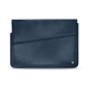 Leather sleeve for 13' laptop - Griffe 1 - Jean vintage ( Roughtcut - Pantone 285U  ) 