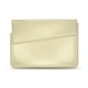 Leather sleeve for 13' laptop - Griffe 1 - Ivoire ( Sleek P C12 - White ) 